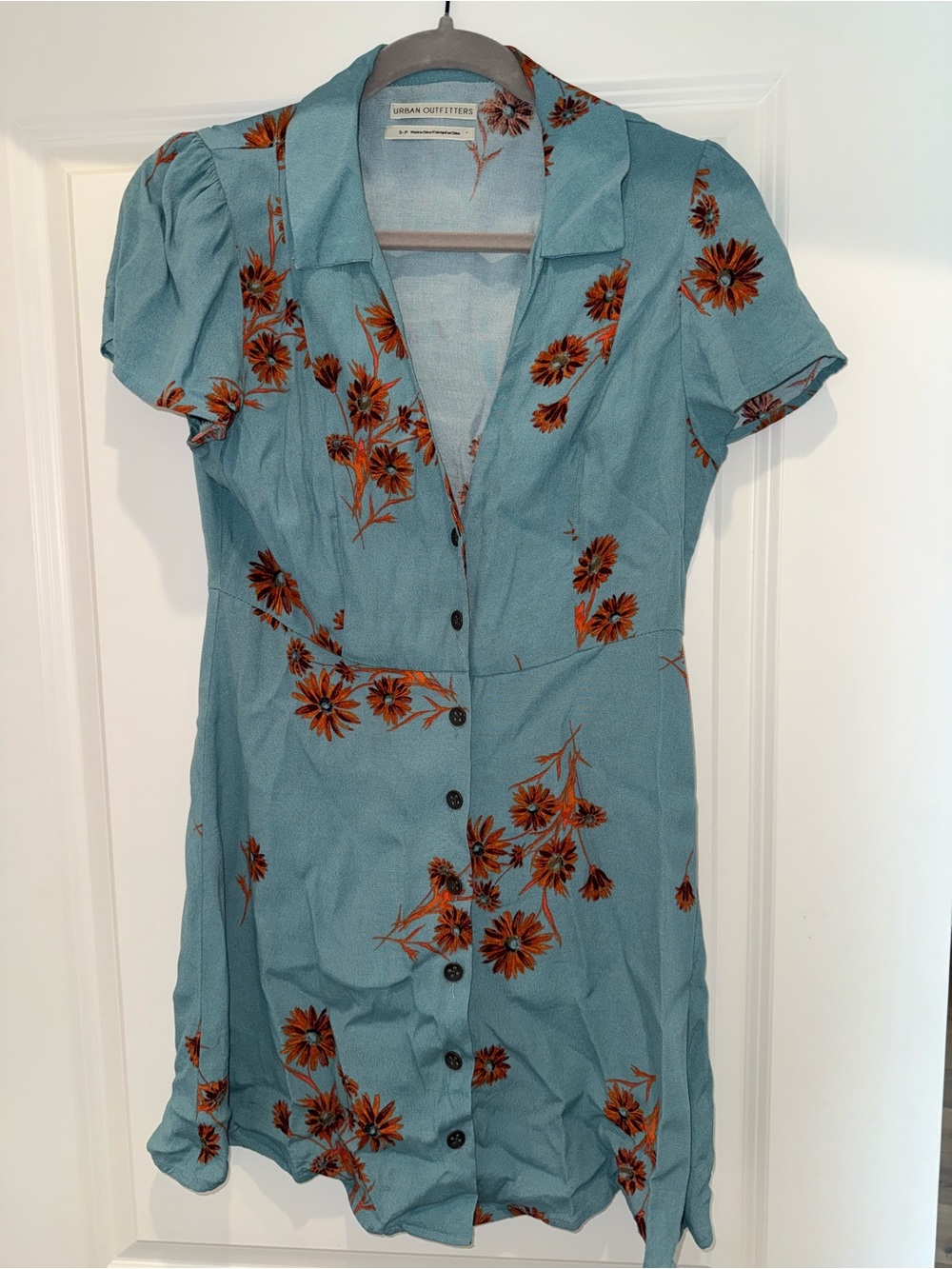 Lightweight casual button up dress